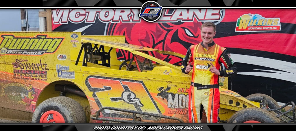 Aiden Grover Wins rain shortened feature event at Woodhull Raceway ...